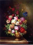 unknow artist Floral, beautiful classical still life of flowers.046 oil on canvas